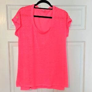 Lilly Pulitzer Bright Pink Short Sleeve Top